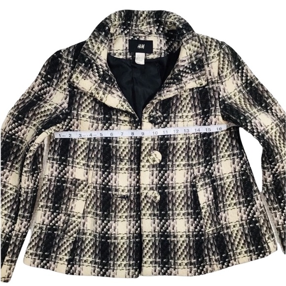 H&M - Wool & Nylon Blend Pea Coat - 6 - Picture 6 of 14